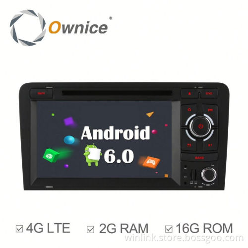 Ownice C500 Cortex A53 Quad Core android6.0 Car DVD Stereo GPS for Audi S3 A3 bulit in wifi BT
